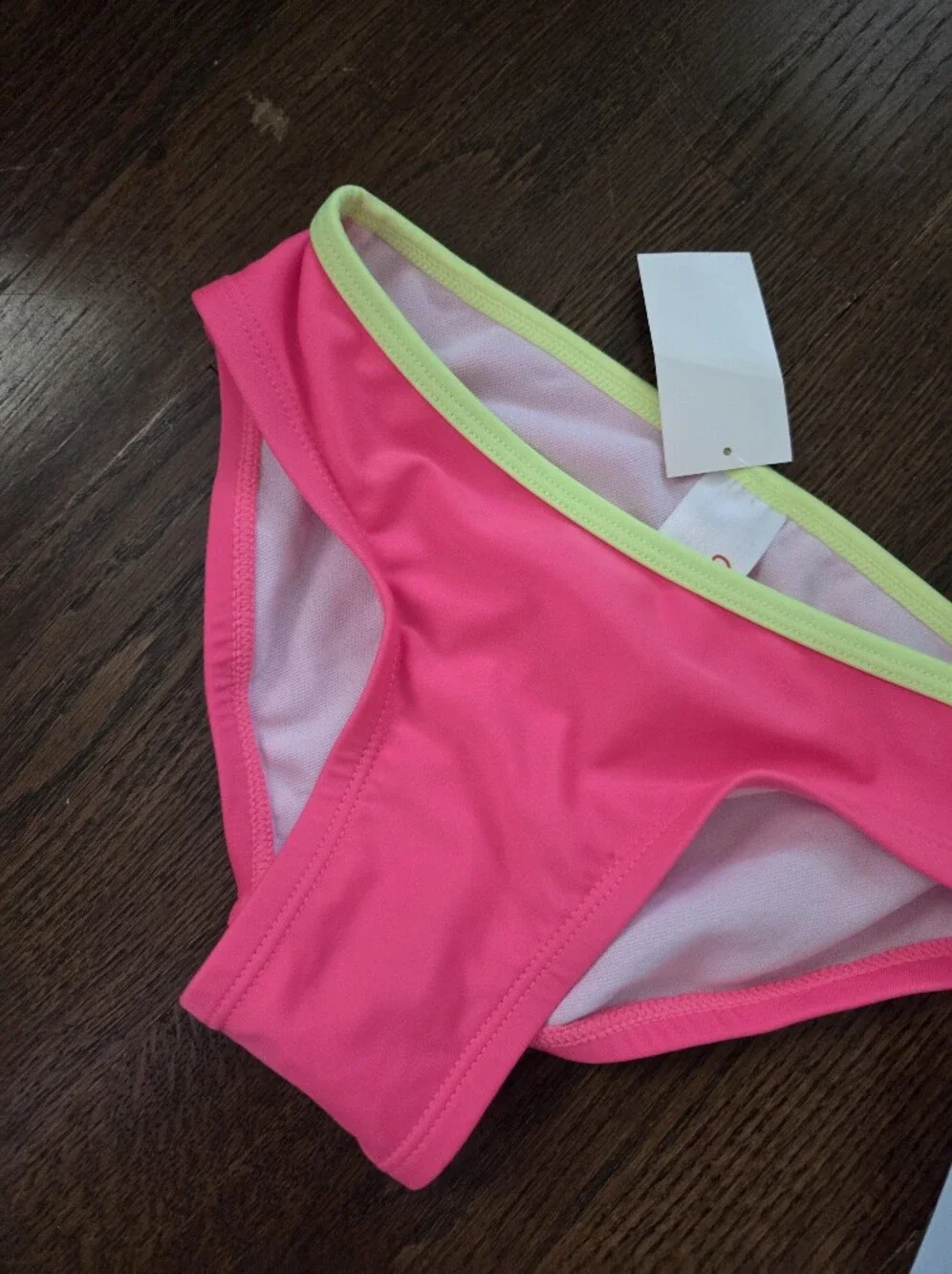 New Cat & Jack Girls Small Pink/Yellow Tankini Swim Suit